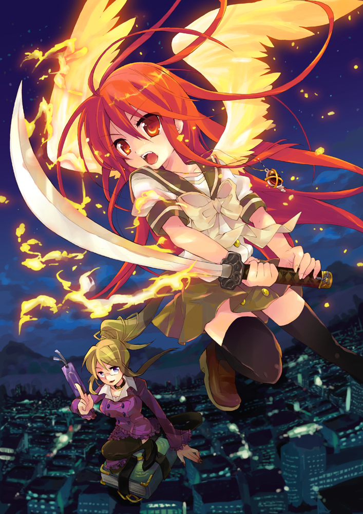 shana, alastor, margery daw, and marchosias (shakugan no shana) drawn by tachitsu_teto