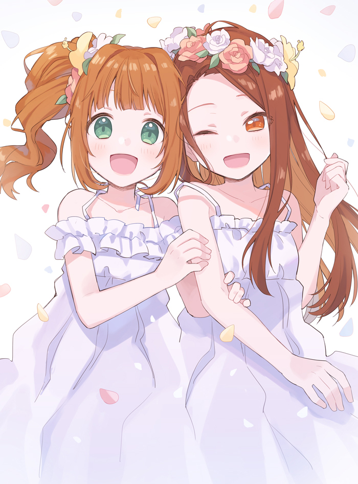 minase iori and takatsuki yayoi (idolmaster) drawn by chiri_(ch!)