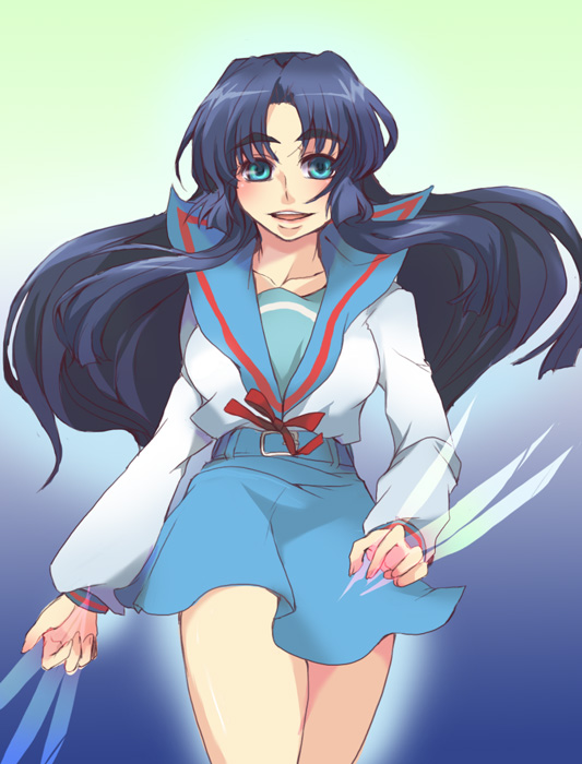 asakura ryoko (suzumiya haruhi no yuuutsu) drawn by mechi