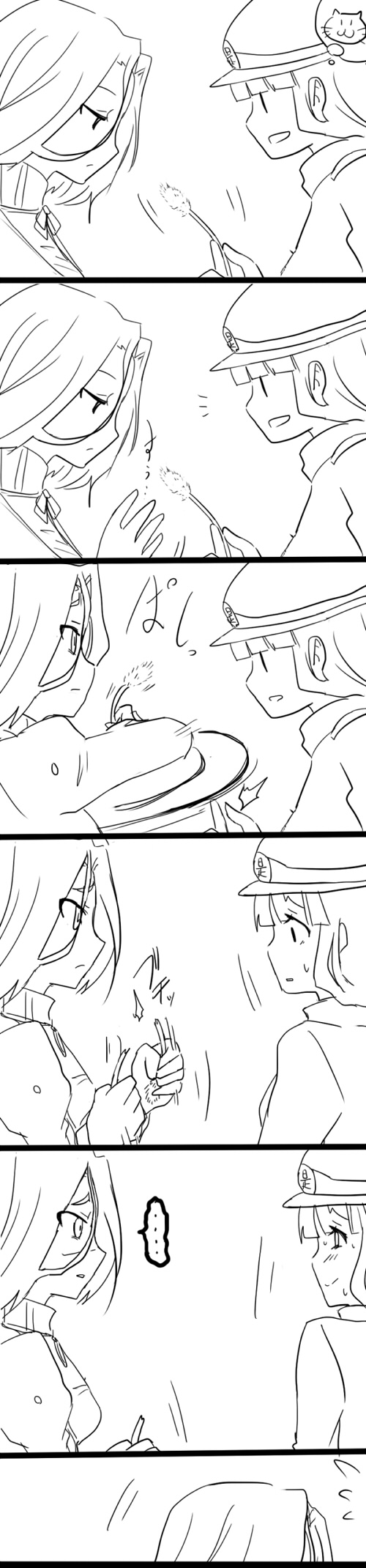 tatsuta, female admiral, and admiral yurika (kantai collection) drawn by yoicha