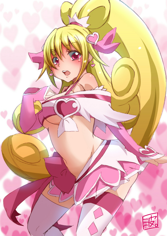 aida mana and cure heart (precure and 1 more) drawn by namisawa
