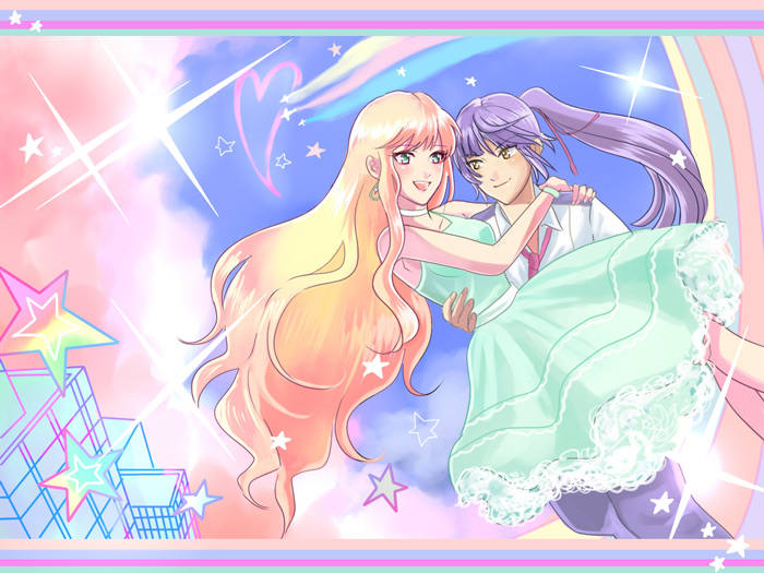 sheryl nome and saotome alto (macross and 1 more) drawn by ask_(densicho)