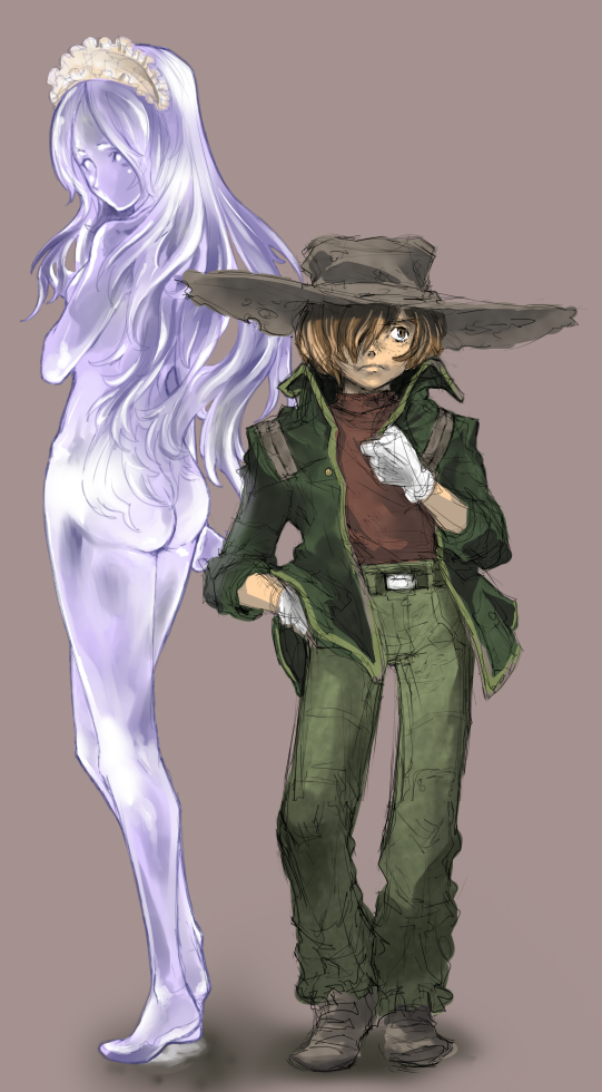hoshino tetsurou and claire (ginga tetsudou 999) drawn by matado