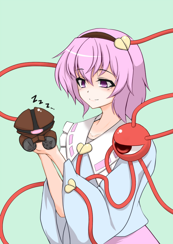 komeiji satori and acguy (touhou and 2 more) drawn by pandain