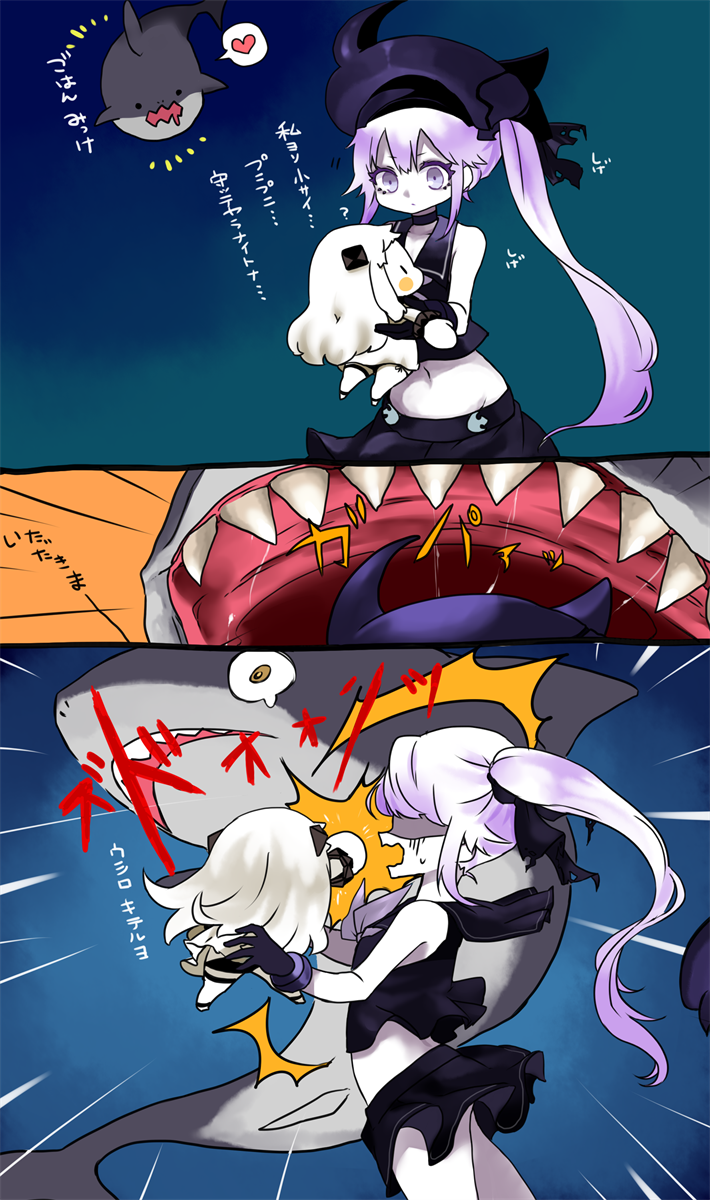 northern ocean princess and destroyer princess (kantai collection) drawn by kobone