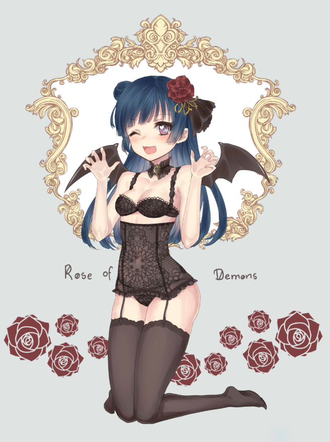 tsushima yoshiko (love live! and 1 more) drawn by ten-chan_(eternal_s)