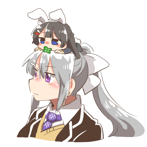 tsukino mito and higuchi kaede (nijisanji) drawn by rebecca_(keinelove)