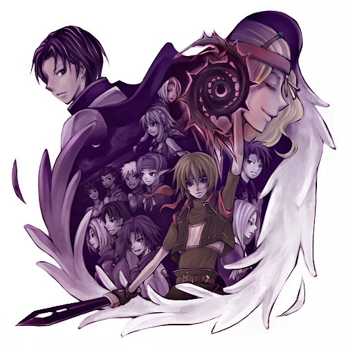 lazlo, ted, paula, jewel, keneth, and 5 more (gensou suikoden and 1 more) drawn by cogwheel