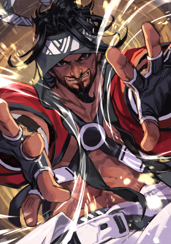 rashid (street fighter and 1 more) drawn by hungry_clicker