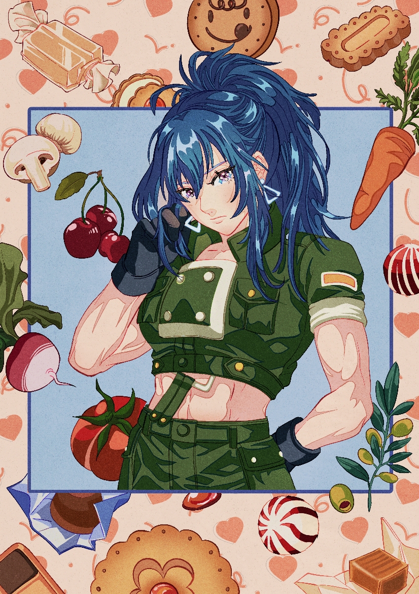 leona heidern (the king of fighters) drawn by hackeo_soda