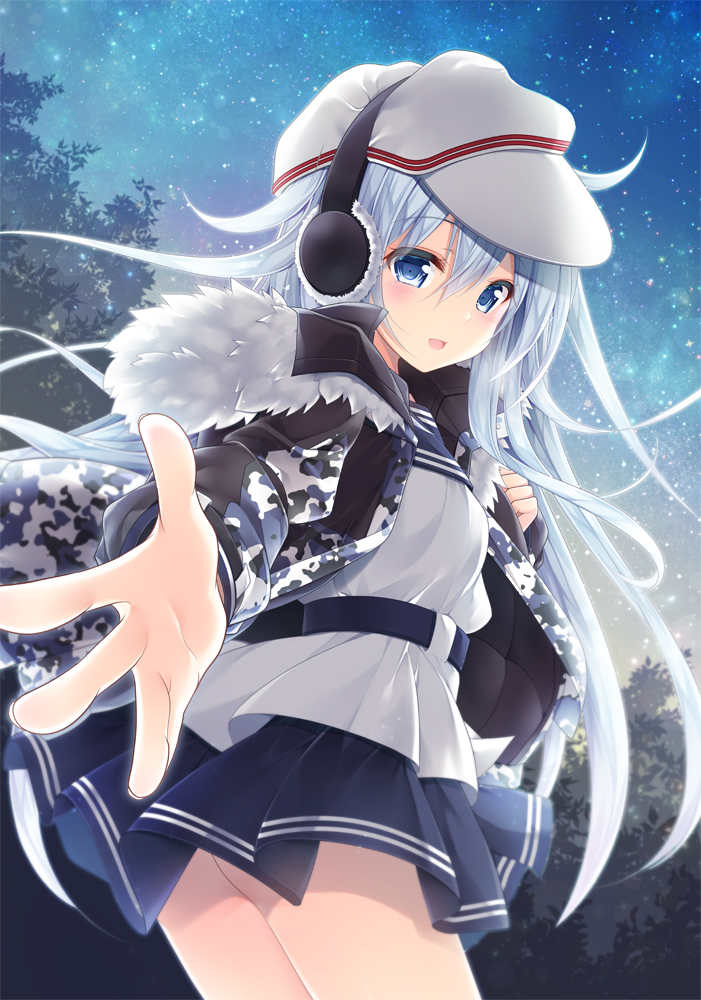 hibiki and verniy (kantai collection) drawn by kawai_maria