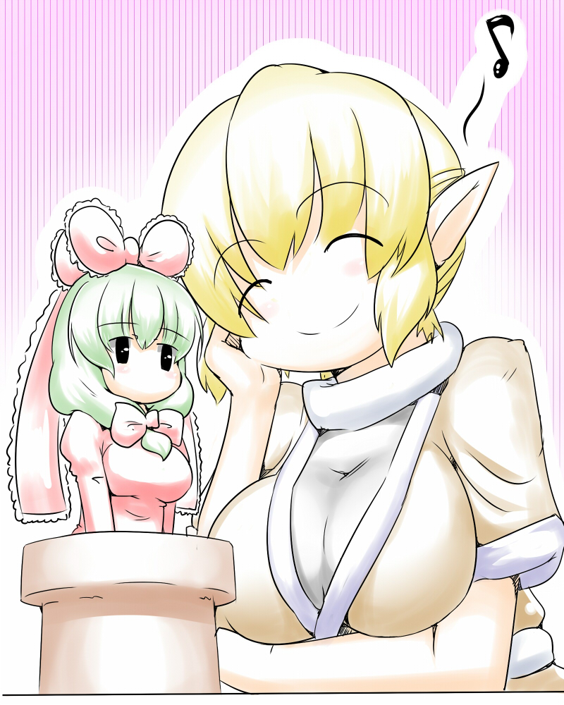 mizuhashi parsee and kagiyama hina (touhou) drawn by futaba_suetsuki