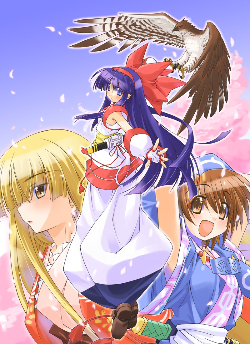 nakoruru, rimururu, mamahaha, and suzuhime (samurai spirits) drawn by kageyama_shinobi