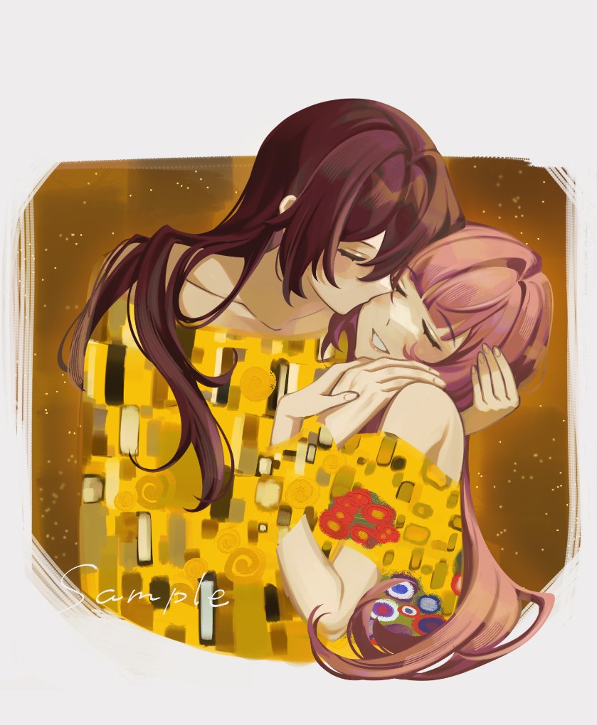 elysia and eden (honkai and 2 more) drawn by tana_(tanabio)