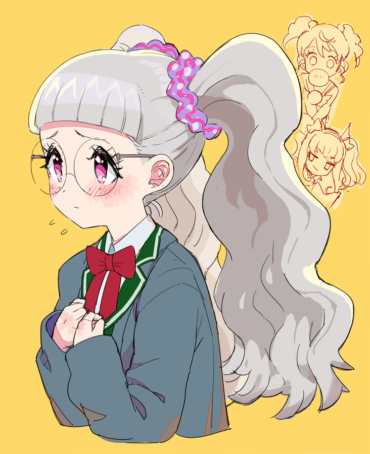 kurosu aroma, shiratama mikan, and koda michiru (pretty series and 2 more) drawn by moudoku_(decopon3rd)