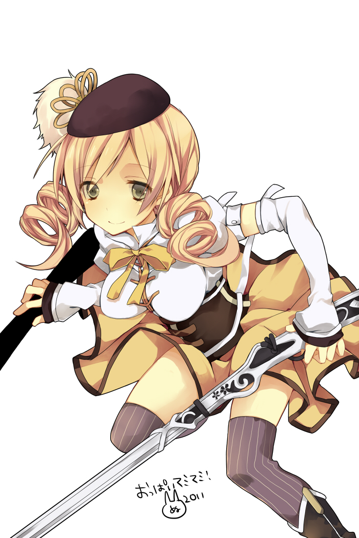 tomoe mami (mahou shoujo madoka magica) drawn by yamaoka_(rm_nun)