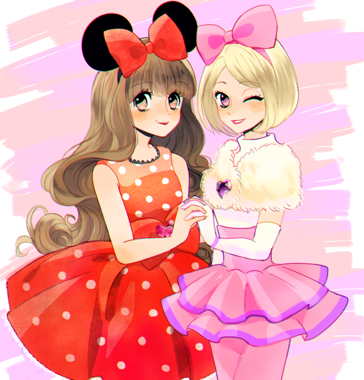 minnie mouse and daisy duck (mickey mouse & friends) drawn by sarara1119