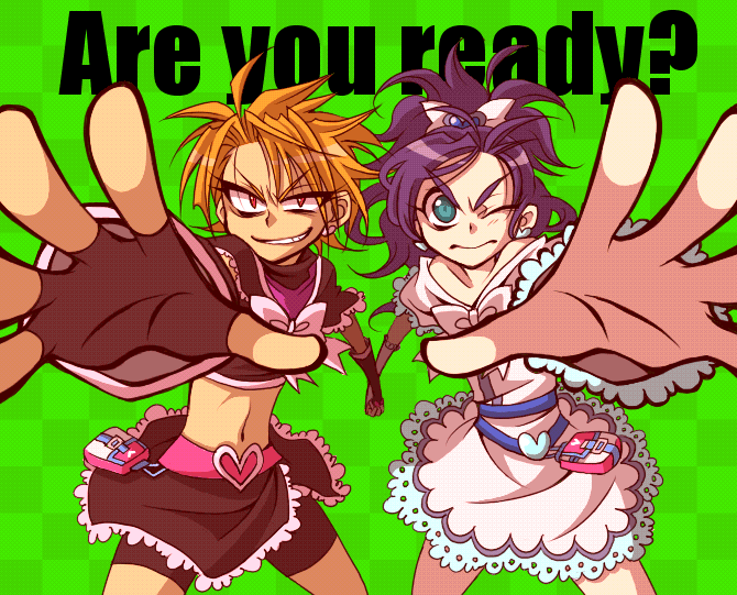 misumi nagisa, yukishiro honoka, cure black, and cure white (precure and 1 more) drawn by hacchi_(tennencalpis)