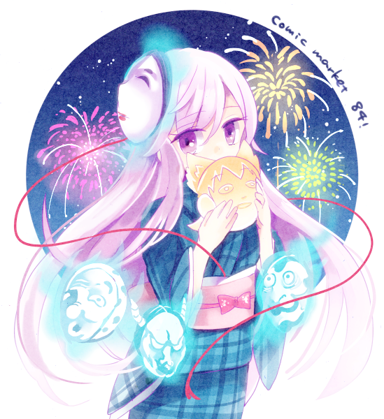 hata no kokoro (touhou) drawn by azuma_aya