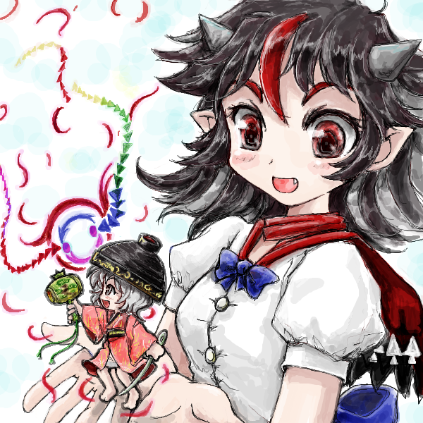 kijin seija and sukuna shinmyoumaru (touhou) drawn by nanashii_(soregasisan)