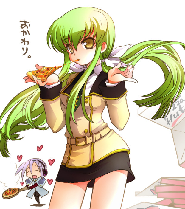 c.c. and mao (code geass and 1 more) drawn by watanabe_sumiko