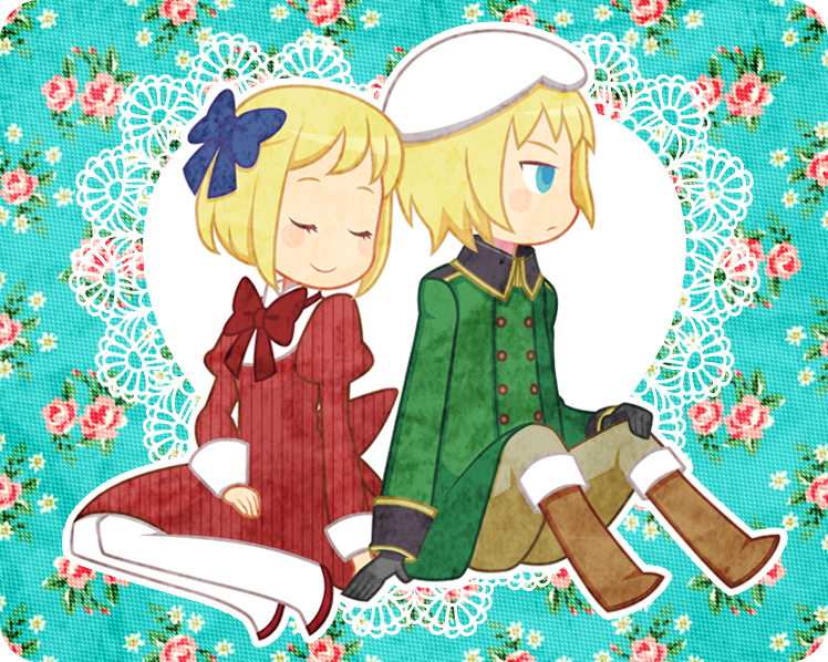 liechtenstein and switzerland (axis powers hetalia) drawn by shio_(orange_lounge)