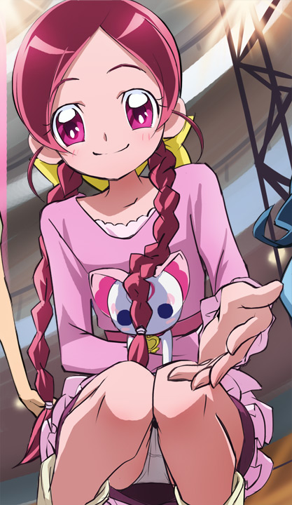 hanasaki tsubomi and hummy (precure and 2 more) drawn by haruyama_kazunori