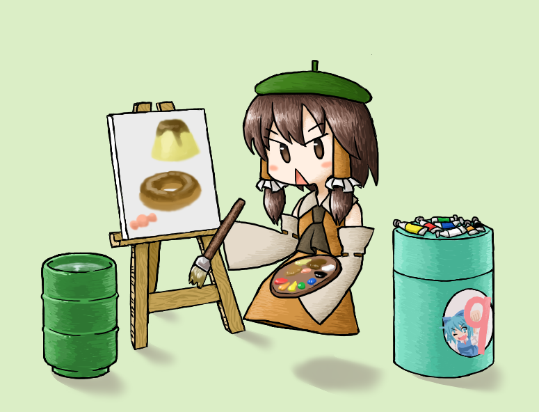 hakurei reimu, cirno, and sakenomi (touhou and 1 more) drawn by bseibutsu