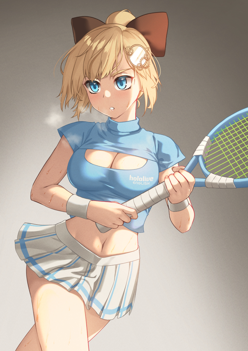 watson amelia (hololive and 1 more) drawn by kangbus