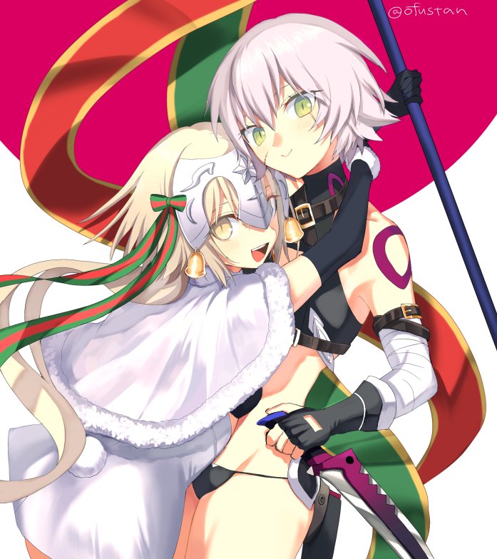 jack the ripper and jeanne d'arc alter santa lily (fate and 2 more) drawn by ofstan