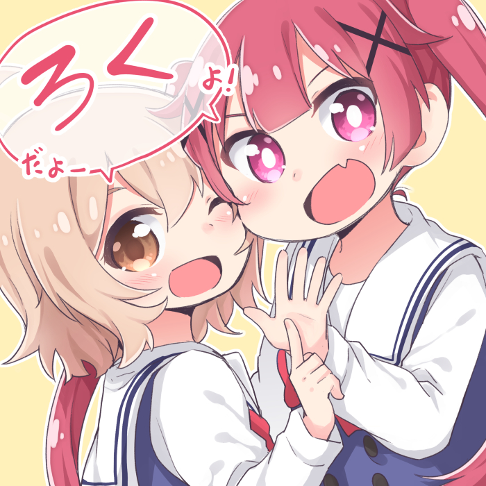 tanemura koyori and konomori kanon (watashi ni tenshi ga maiorita!) drawn by mukunoki_nanatsu