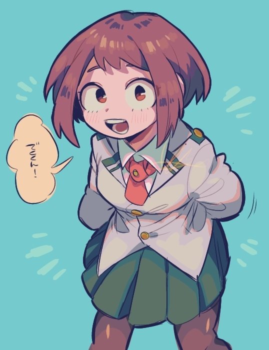 uraraka ochaco (boku no hero academia) drawn by torotoro_saamon