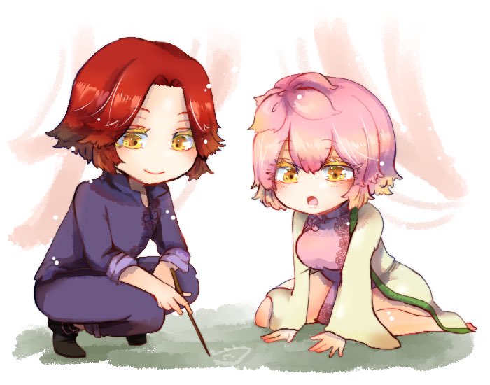 tao fa and mu dan (jigokuraku) drawn by koyuuuuuuuuuuu
