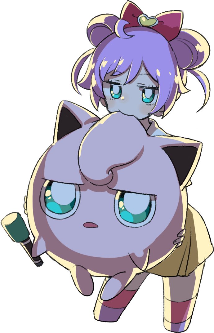 jigglypuff and manaka laala (pokemon and 2 more) drawn by ritsu_(roboroboro)