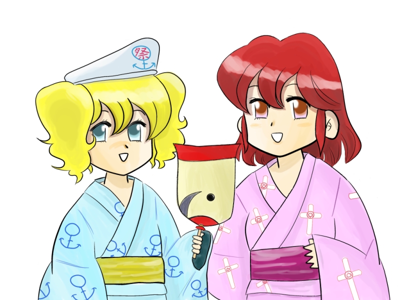 okazaki yumemi, kitashirakawa chiyuri, and mimi-chan (touhou) drawn by dai3wakusei