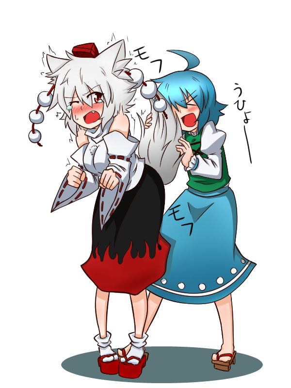 inubashiri momiji and tatara kogasa (touhou) drawn by sumiya_nadateru