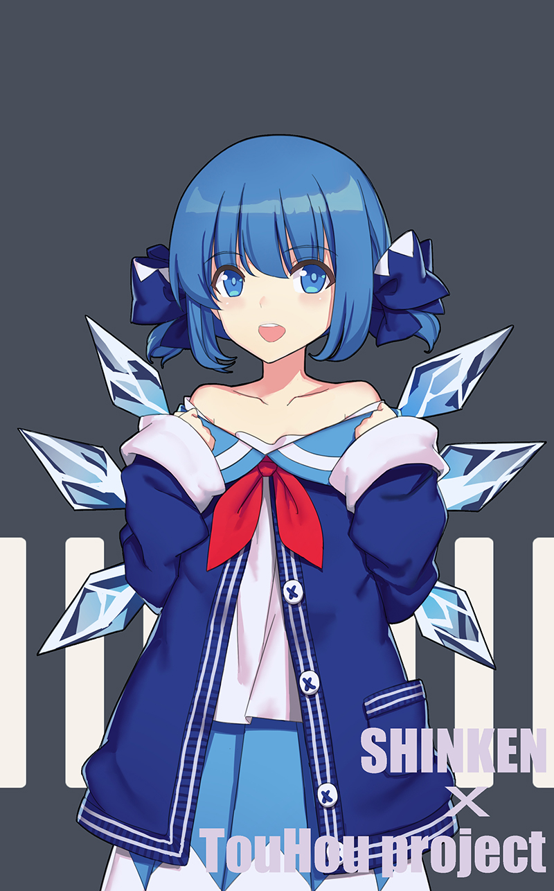 cirno and aoe nika (touhou and 1 more) drawn by llc