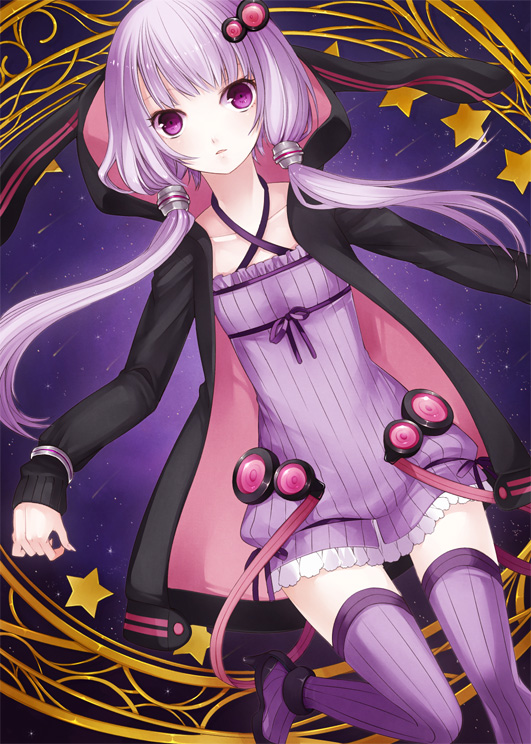 yuzuki yukari (vocaloid and 1 more) drawn by machino_(nidavellir)
