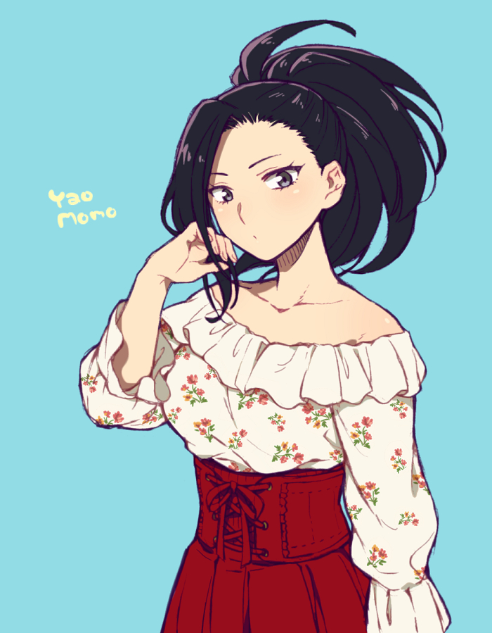 yaoyorozu momo (boku no hero academia) drawn by hiyori_(rindou66)