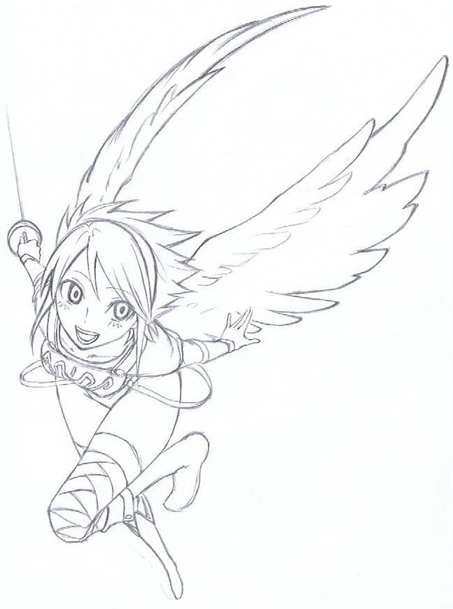 nina (breath of fire and 1 more) drawn by nyantiu