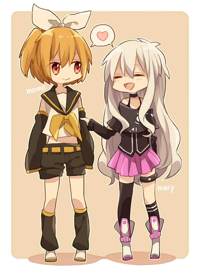 kagamine rin, ia, kozakura marry, and kisaragi momo (vocaloid and 1 more) drawn by wowishi
