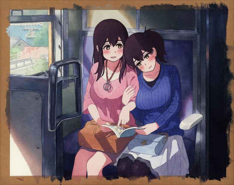 kaga and akagi (kantai collection) drawn by shijukara_(great_tit)