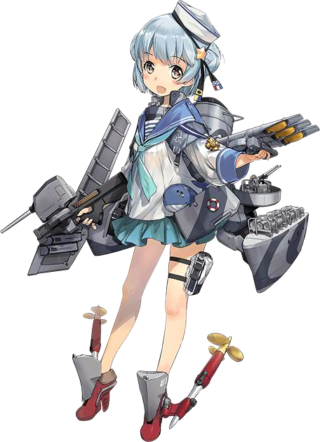 samuel b. roberts and little blue whale (kantai collection) drawn by zeco