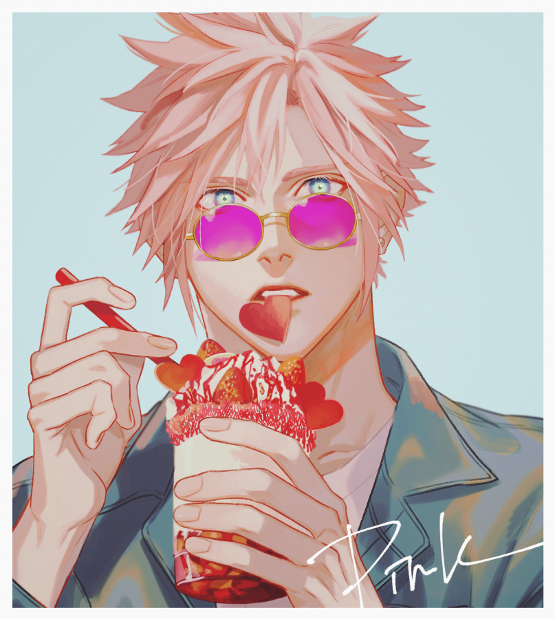 cloud strife (final fantasy and 2 more) drawn by boooshow