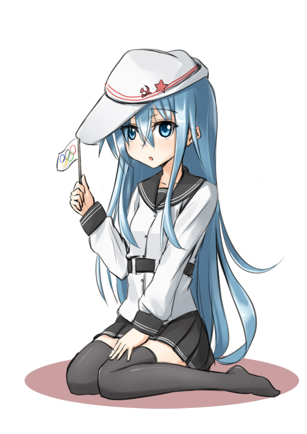 hibiki and verniy (kantai collection) drawn by silent_sakia