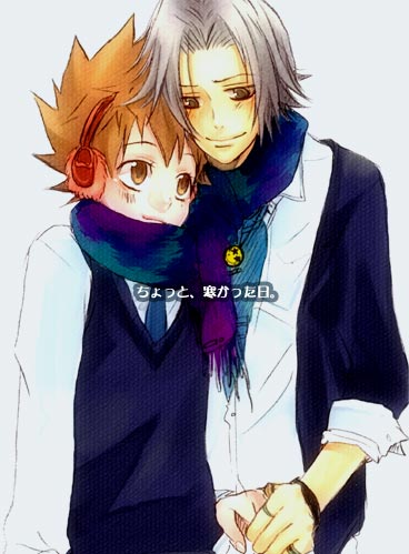 sawada tsunayoshi and gokudera hayato (katekyo hitman reborn!)