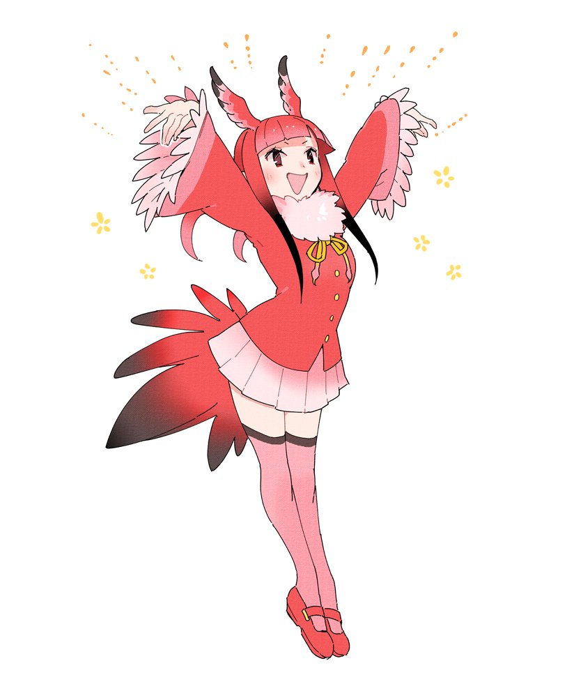 scarlet ibis (kemono friends and 1 more) drawn by kurokw