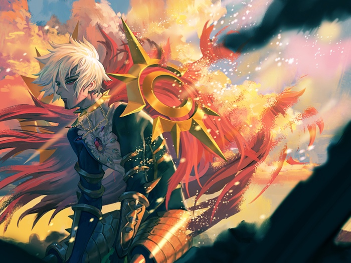 karna (fate and 2 more) drawn by iketsumi