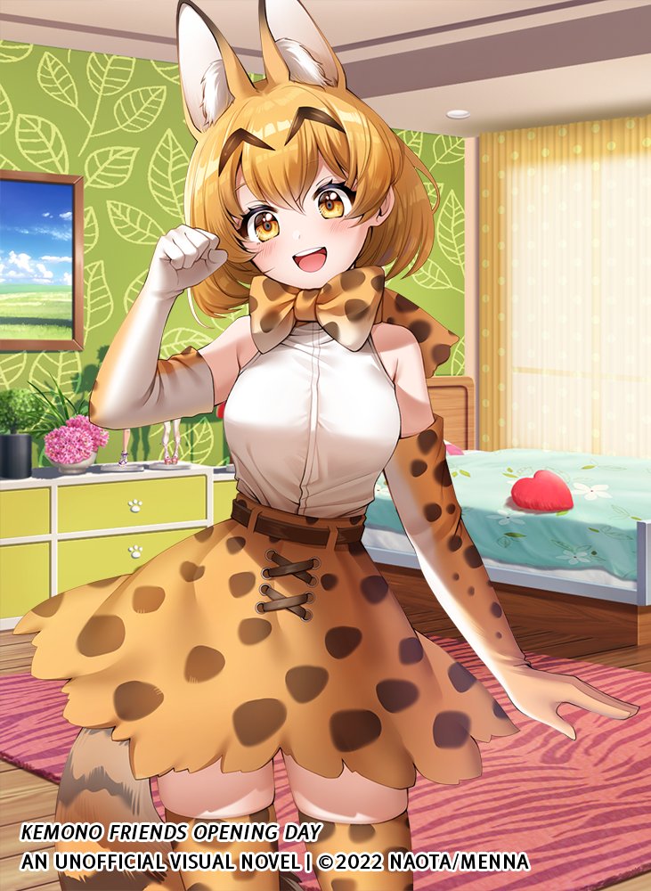 serval (kemono friends and 1 more) drawn by menna_(0012)