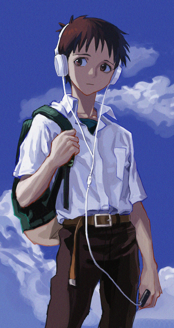 ikari shinji (neon genesis evangelion) drawn by shiren_(ourboy83)